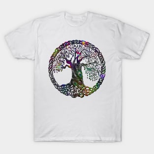 TREE OF LIFE - peacock T-Shirt